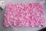 UVG wall decoration flower backdrop in fake hydrangea petals for wedding