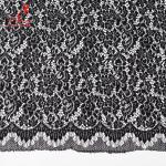 High quality Black Nylon lace fabric for evening dress