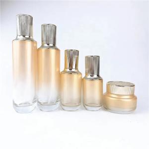 Wholesale Functional and Aesthetic Glass Bottle Set for Packaging Skin Care Lotion and Face Cream Jars from china suppliers