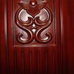 Composite HDF Solid Wood CPL Door 45mm Thick 6 Layer Painting