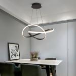 Metal Acrylic Modern LED Ring Chandeliers For Bedroom Living room