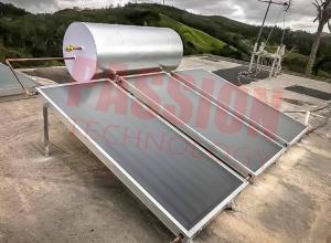 China Blue Titanium Collector Flat Plate Solar Water Heater , Solar Powered Pool Heater on sale