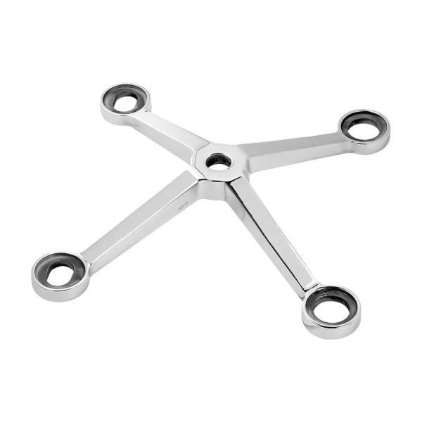 Stainless Steel Point Fixing Glass Curtain Walls Spider System Glass Facade