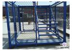 Multi Functional Convenient Steel Ladder Cage Spray Painted For Maintenance
