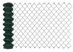 Green Color Vinyl Coated Chain Link Fence For Garden All Opening Size