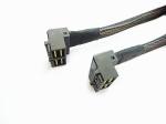 30AWG Elbow 0.5 Meter 1.6ft Serial Attached Scsi Cable