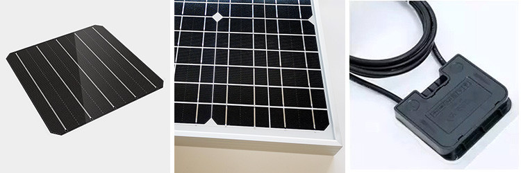 MC4 Connector Monocrystalline Solar Module 50 Watt 18V Solar Panels For Your House