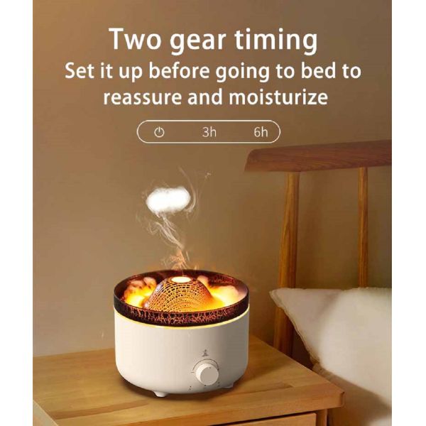 HOMEFISH 36db-45db Essential Oil Diffusers Flame Air Diffuser 560ml