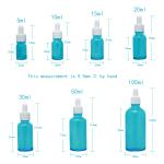 Round Glass Liquid Dropper Bottle With Screw Dropper Cap