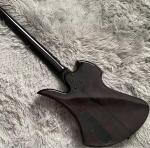 Custom 5 Strings Neck Through Body Burl Maple Top Special Body Electric Bass