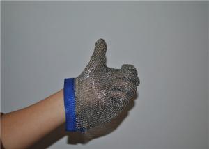 Wholesale Stainless Steel Mesh Safety Gloves , Kitchen Safety Meat Slicer Gloves from china suppliers