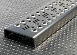 Perforated Serrated Grating , Grip Strut Safety Grating For Stair Treads