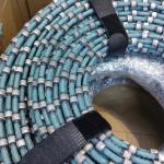 Cutting 8.3mm Bead Plastic Diamond Wire Saw for Granite Block Squaring and