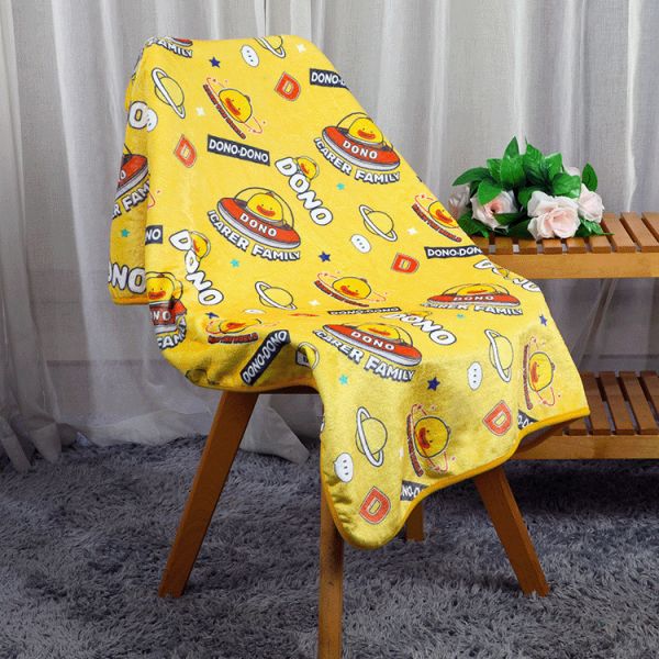 Small Soft Feel Baby Custom Blanket Printing Fleece Material Polyester