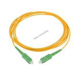 Low IL Simplex SC APC Singlemode 3.0/2.0mm Yellow LSZH ODF PVC Optic Fiber Patch