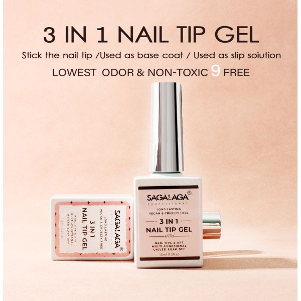 Super Strong Adhesive Bond Nail Glue Tips Clear for Long Lasting Soft Gel Nail Tips Glue for Acrylic Nail Extension Tips