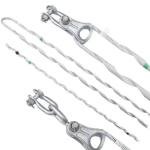 Pre-Twisted Cable Covered Optical Anchor Tension Wire Clamp for 3-8 mm Cable