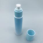 Blue Plastic Airless Cosmetics Airless Serum Pump Bottles 30 50 100 150 200 ML