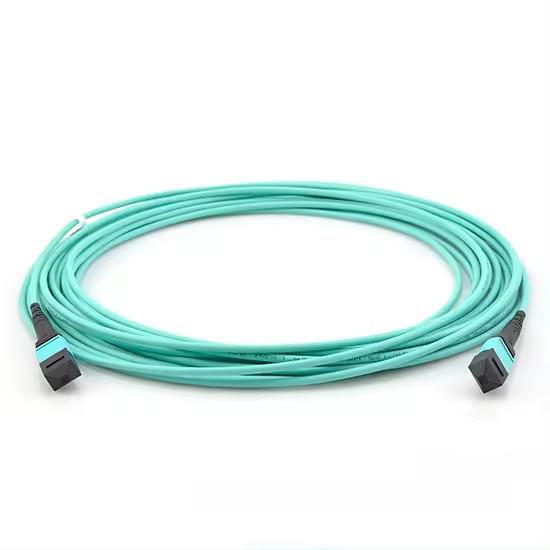 MPO/UPC - Male MPO/APC - Female Fiber Optic Patch Cable OM3 FTTH 12 Cores Fiber