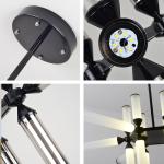 Creative Simple Led Aluminum Glass Tube Pendant Light Living Room Bedroom Light