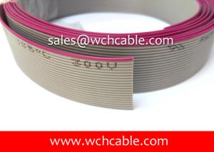 Wholesale PVC Flat Ribbon Cable UL2651 #28AWG 10Pins 2.54mm Pitch Top Coated Conductors from china suppliers