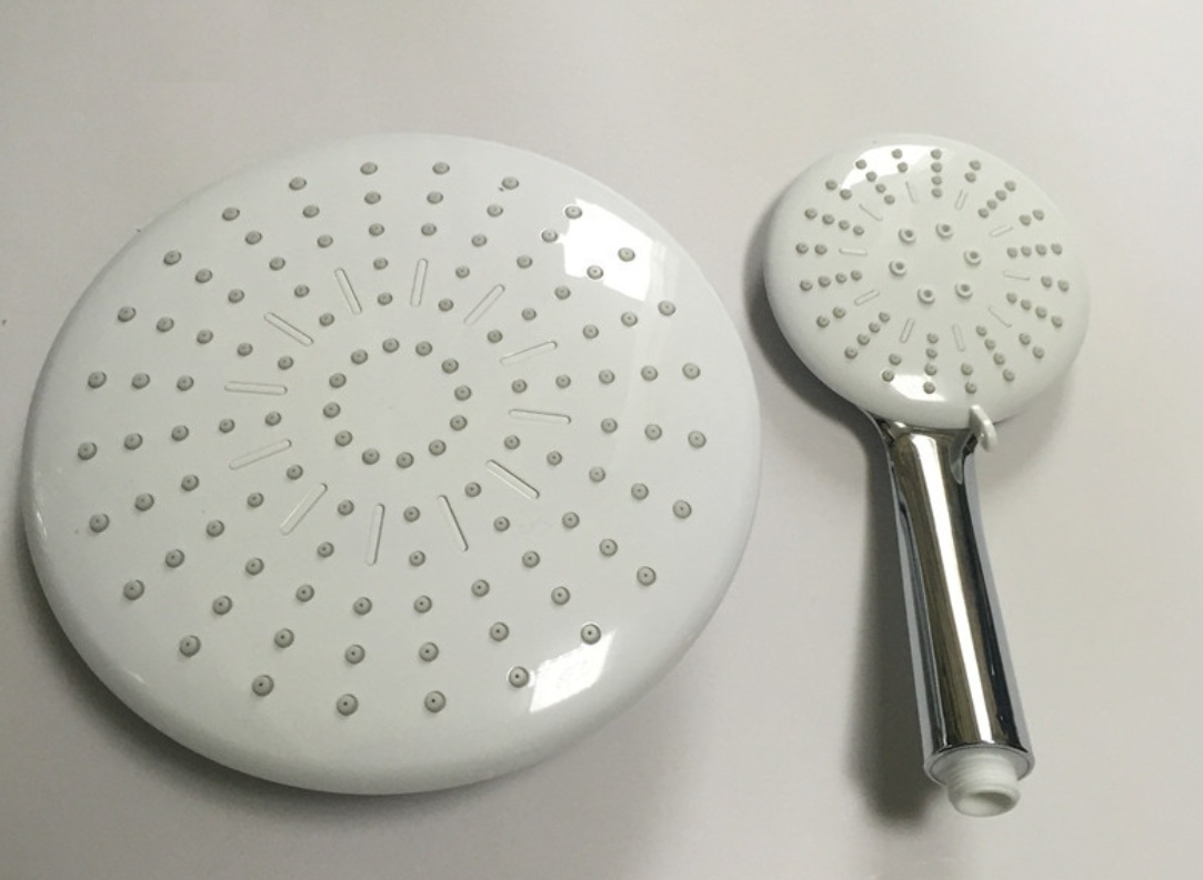 High quality chrome plating shower head hand shower top shower spray shower set three flows