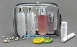 Promotion 25s heat seal clear transparent pvc cosmetic bag plastic bag, lady