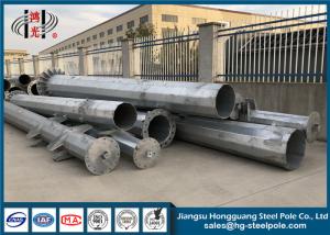 Wholesale 10-220KV Single Circuit Linear Power Pole Galvanized Tubular Steel Long Life from china suppliers