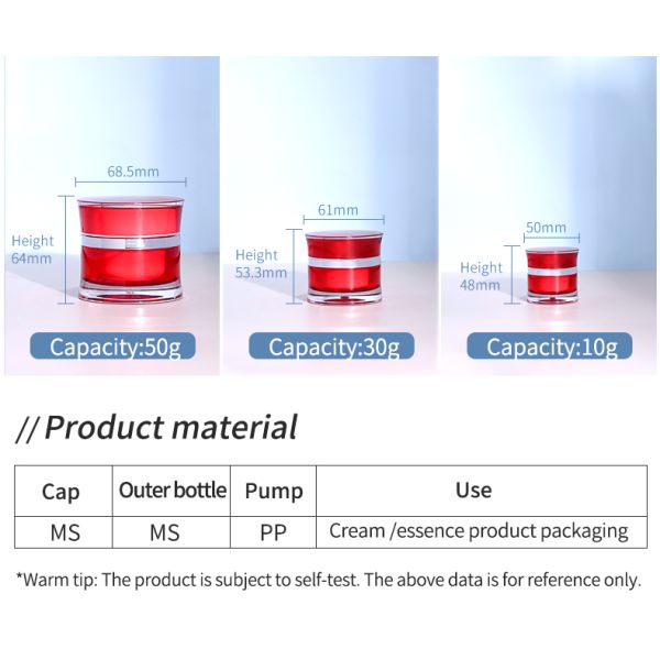 Sealing Mist Spray Bottles Red Slim Waist Lotion Cream Bottle For Mist Packaging