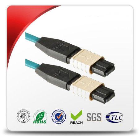 24 Core MPO - MPO Female OFC Patch Cord , Fiber Optic Patch Cable Yellow Jacket