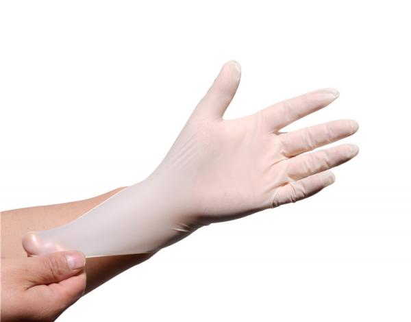 High Strength Biodegradable Latex Gloves , Latex Nitrile Gloves Non Sterile