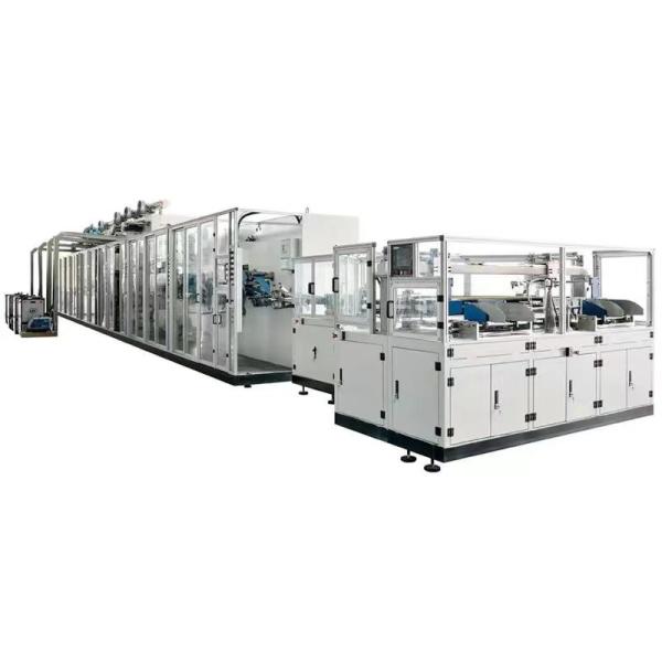 Factory production of baby diaper machine sanitary napkin with semi-automatic
