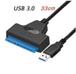33cm Sata 3.0 Cables , Sata 3 To Usb 3.0 Cable For 2.5 Inch Hdd