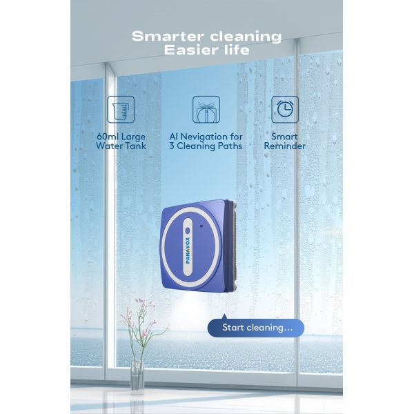 Huidi Home Intelligent Window Cleaning Robot Automatic Remote Control Glass Cleaner for Household Use US Plug Type