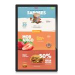 Wall Mounted Digital Advertising Screen 23.8" LCD Panel Elevator 16GB Tablet PC