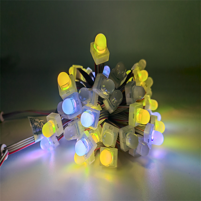 Led IP67 Point Lights RGB 12mm DC5V Led Pixel Lights for Facade Building Lighting