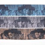 KJ20007 Dresses Hat 11cm Printed Tassel Fringe Trim