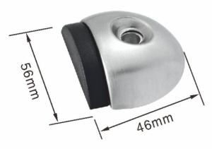 Wholesale Half Pot Type Stainless Steel Interior Door Stops With Rubber Striker Insert from china suppliers