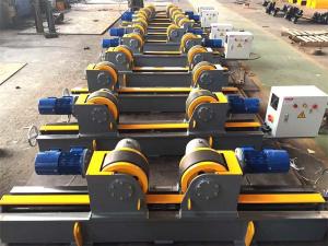 Wholesale Lead Screw Adjustment 20T Pipe Welding Rotator with Rubber Material Rollers from china suppliers