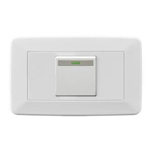 Wholesale Electrical Light Switch Silver Contacting Point , Household 1 Gang One Way Switch from china suppliers