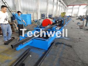 Wholesale Step Beam Rack Roll Forming Machine With Welding Line , Servo Flying Saw Cutting Device from china suppliers