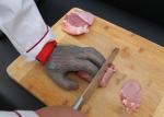 Stainless Kitchen Cut Resistant Gloves / Hand Protection Gloves Nylon Belt