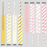 Recyclable Boba Bubble Tea Disposable Biodegradable Paper Straws