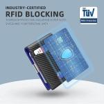 Anti-RFID Protected Slim Metal Money Clip Designer Wallet for Men in Genuine