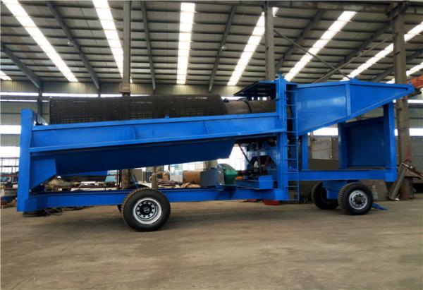 200m3/H,75Kw Power, 9.8m Length ,Steel,Rotary Movable,Gold Washing Trommel