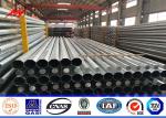 High Voltage 132kv HDG 27M Steel Tubular Commercial Light Poles Octagonal Shape