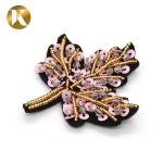 Stylish High Heel Buckle Replacement Leaf Shape Special Cloth Material