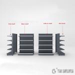 Durability Supermarket Grocery Rack , Gondola Supermarket Shelving Systems