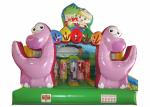 Inflatable Dinosaur Baby Bouncy Castle , Quadruple Stitching Toddler Jumping