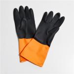 Flexible Industrial Rubber Gloves Excellent Elasticity Puncture Resistance